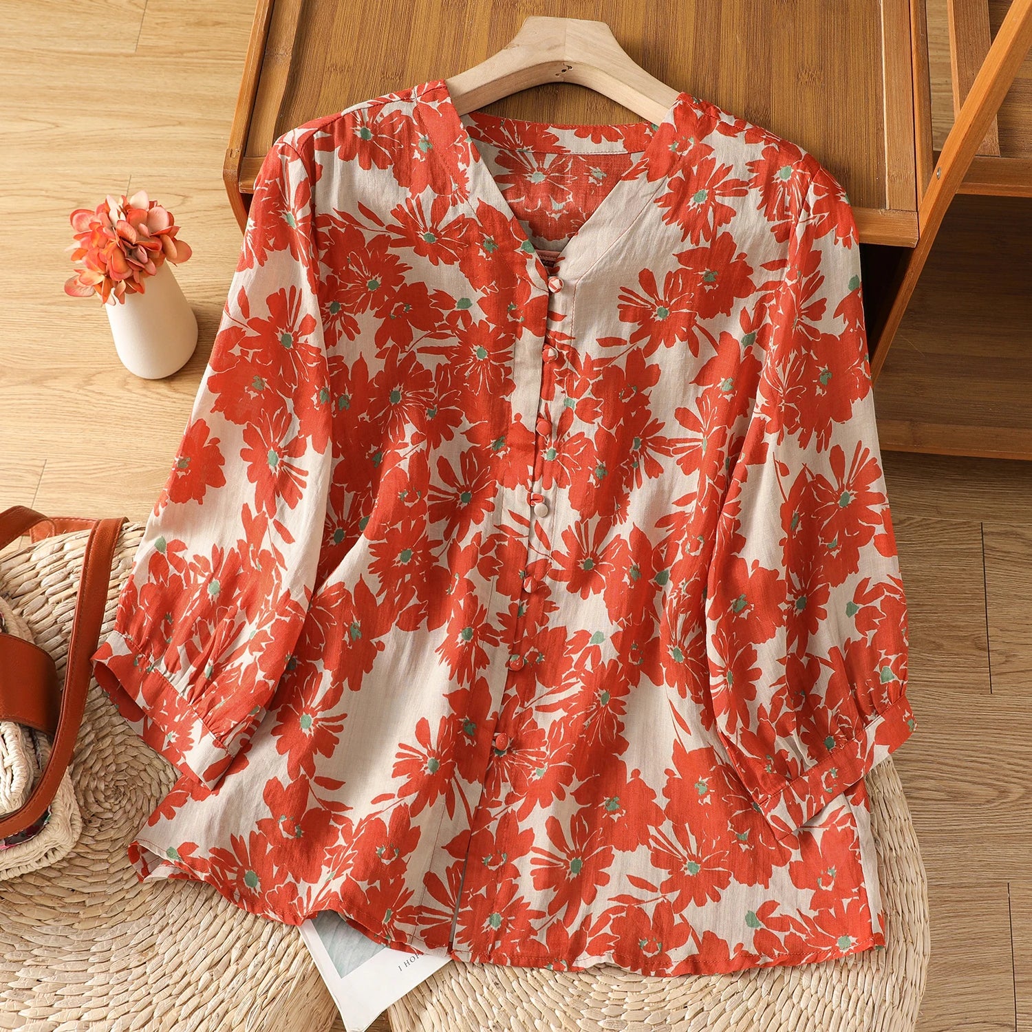Rosa Viento Linen Blouse