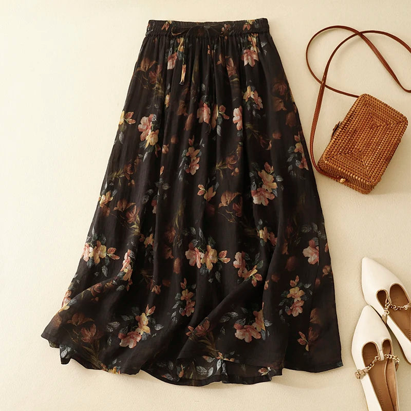 Amelia Linen Skirt