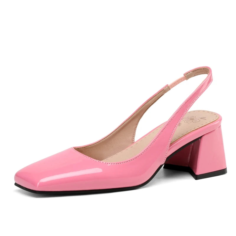 Isabella Leather Slingbacks
