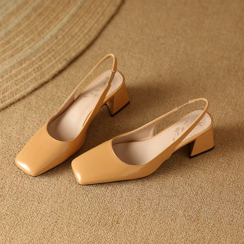 Isabella Leather Slingbacks