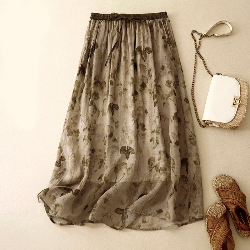 Amelia Linen Skirt