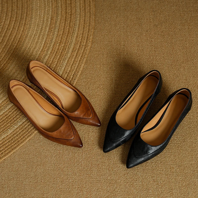Amara Genuine Leather Heels