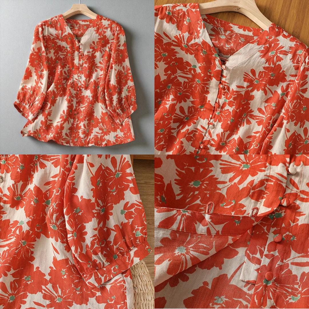 Rosa Viento Linen Blouse