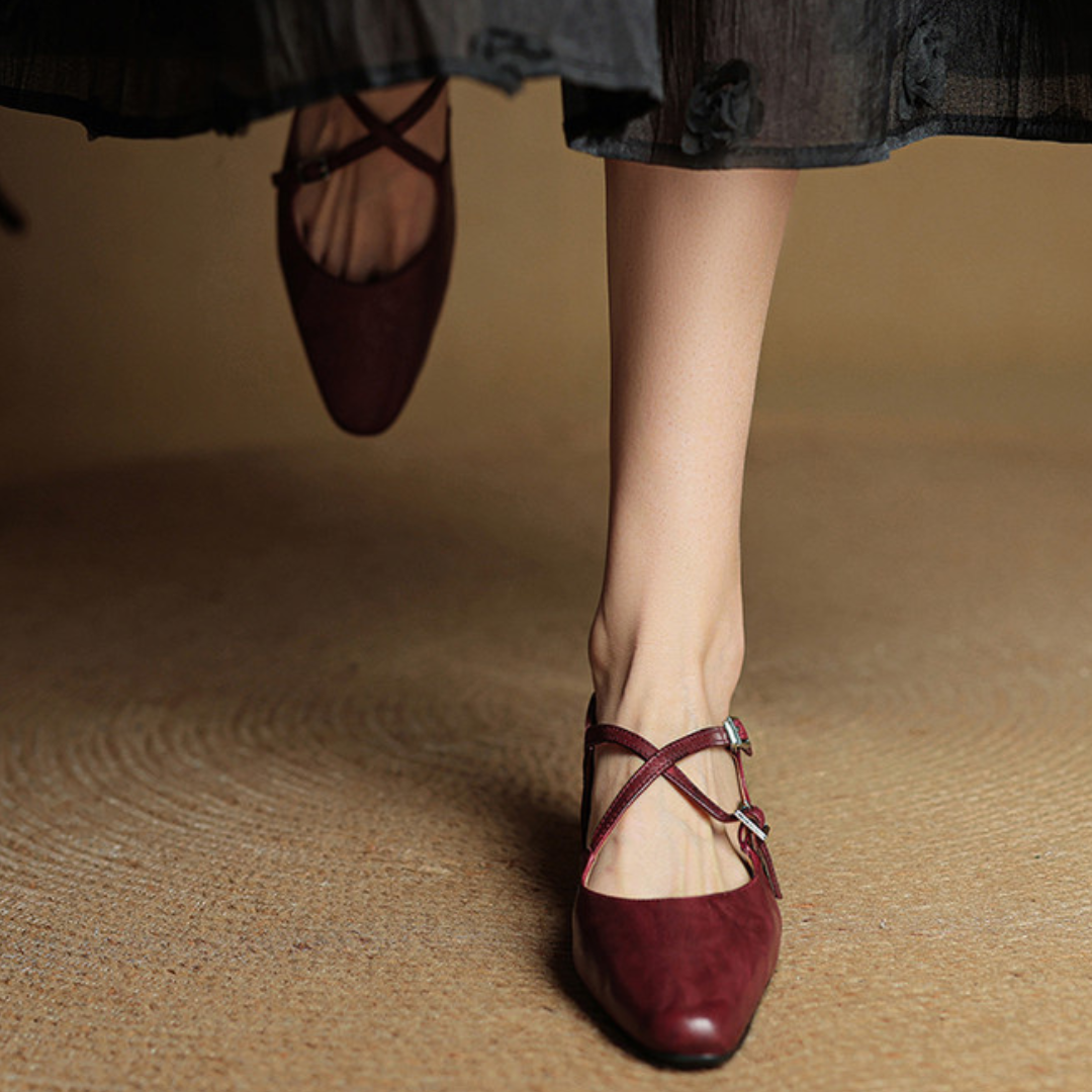Vienna Genuine Leather Flats