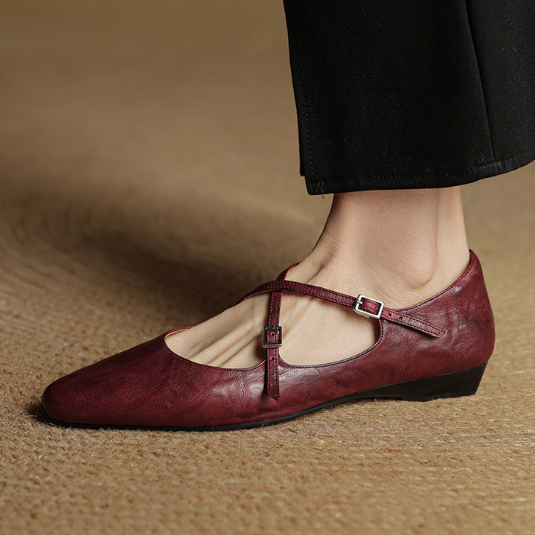 Vienna Genuine Leather Flats