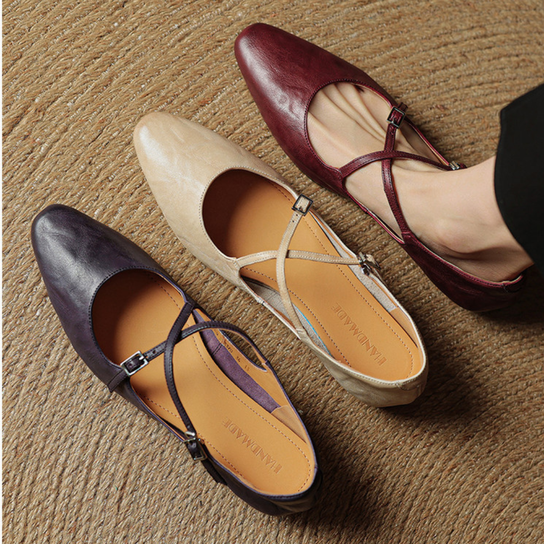 Vienna Genuine Leather Flats