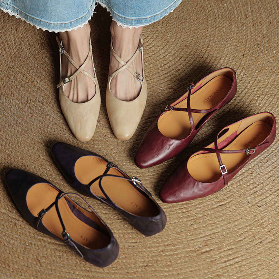 Vienna Genuine Leather Flats