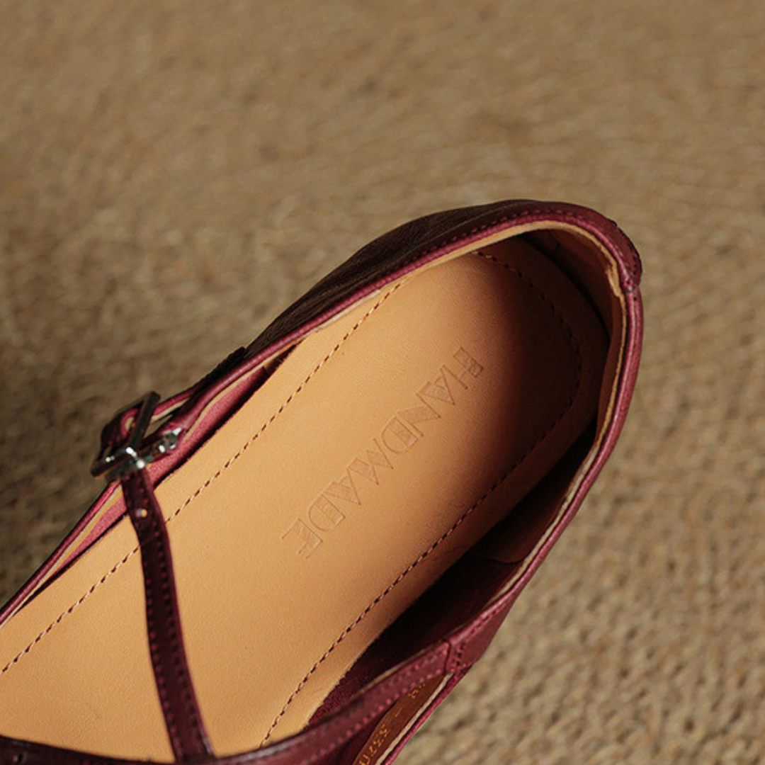 Vienna Genuine Leather Flats