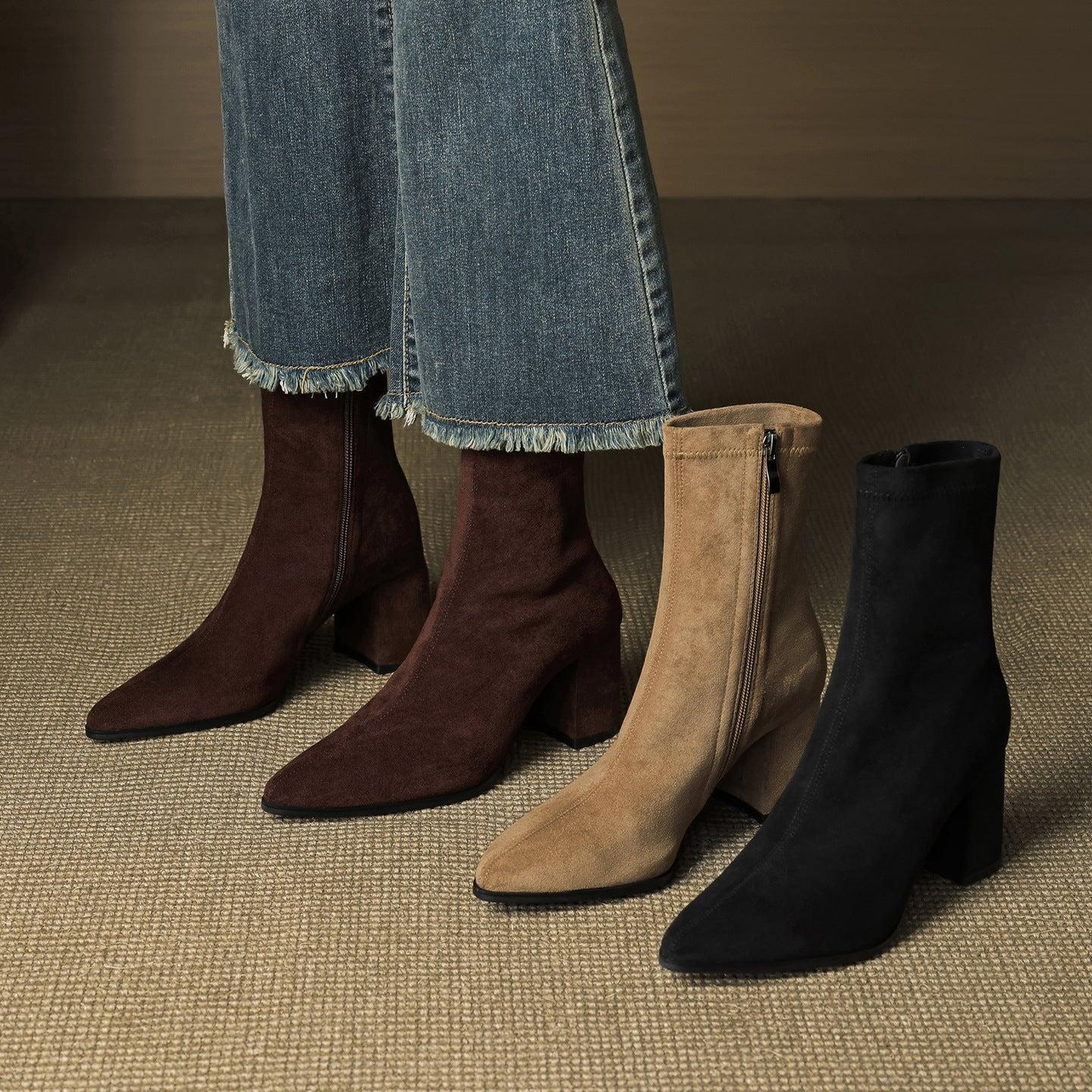 Naomi Genuine Suede Boots
