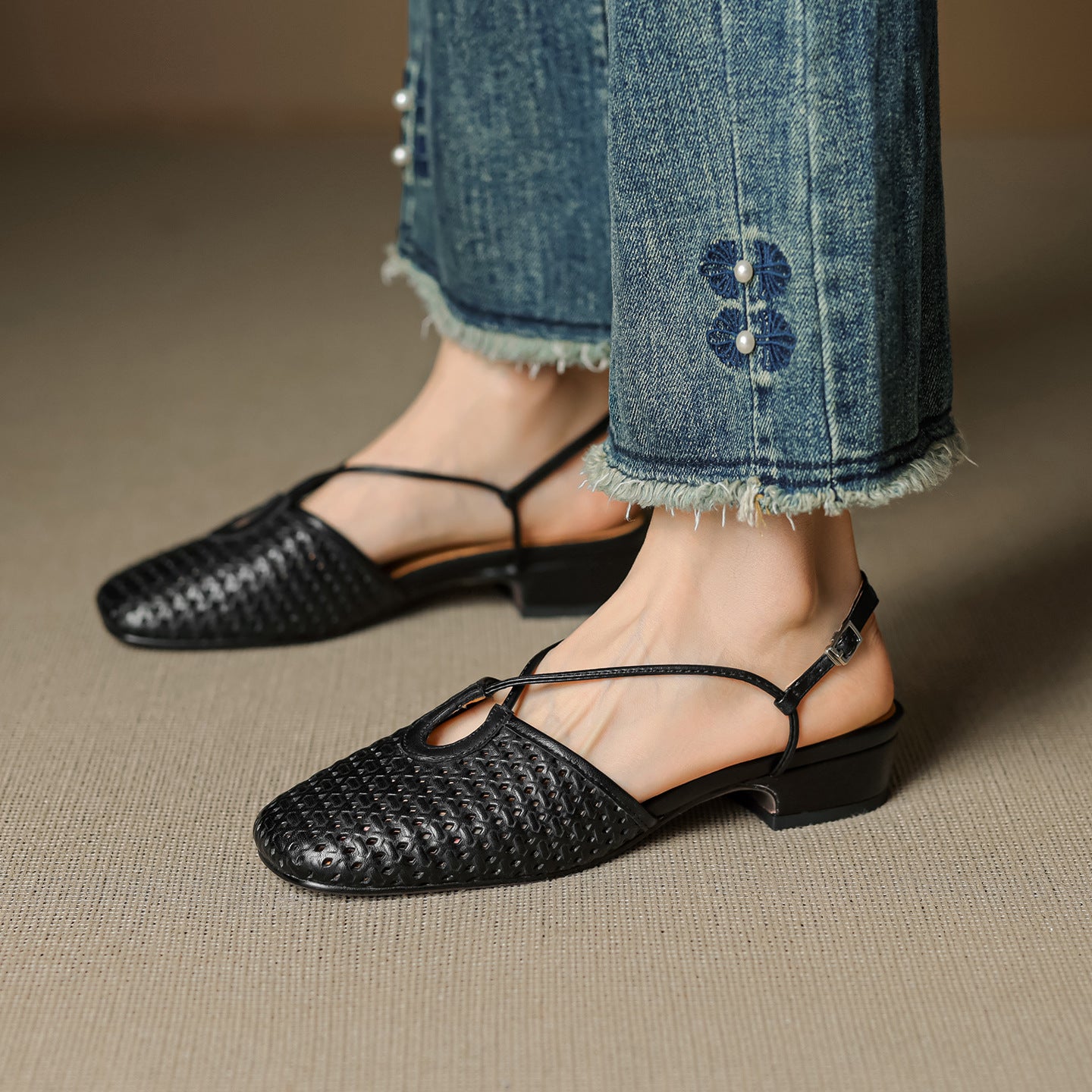 Siena Genuine Leather Slingbacks