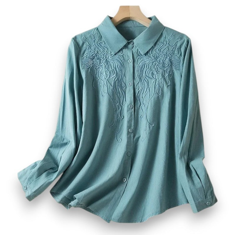Evelyn Linen Blouse