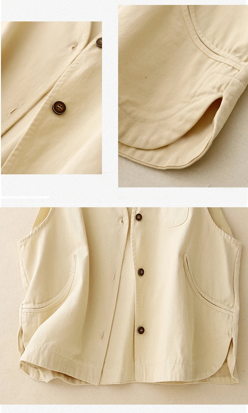 Isabelle Linen Vest