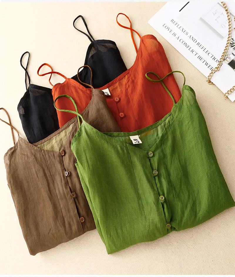 Coralie Linen Top