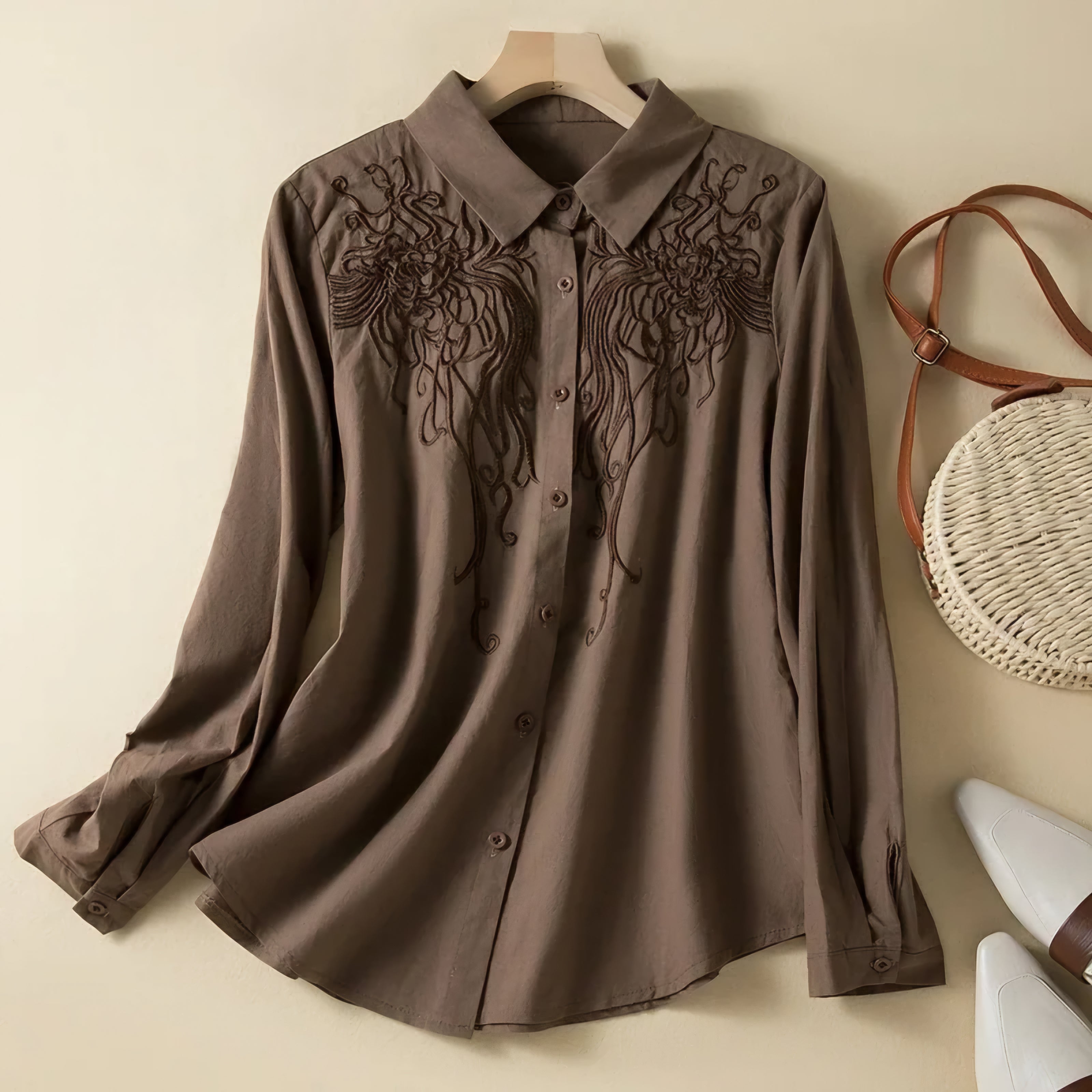 Evelyn Linen Blouse