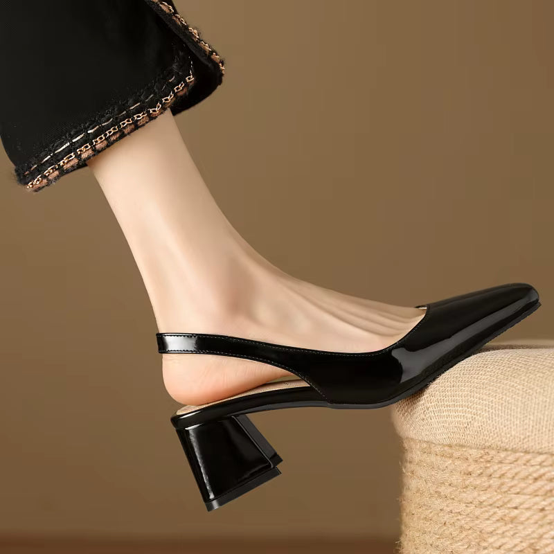 Isabella Leather Slingbacks