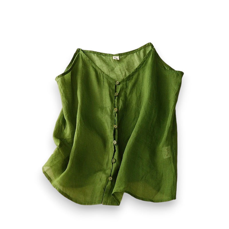 Coralie Linen Top