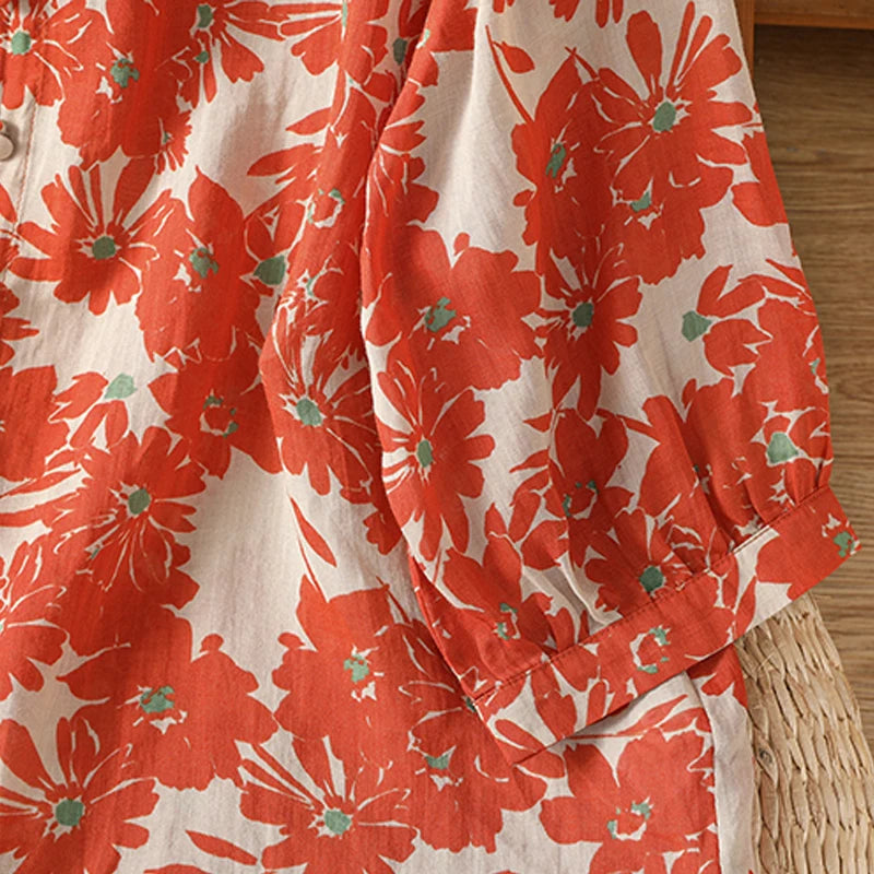 Rosa Viento Linen Blouse