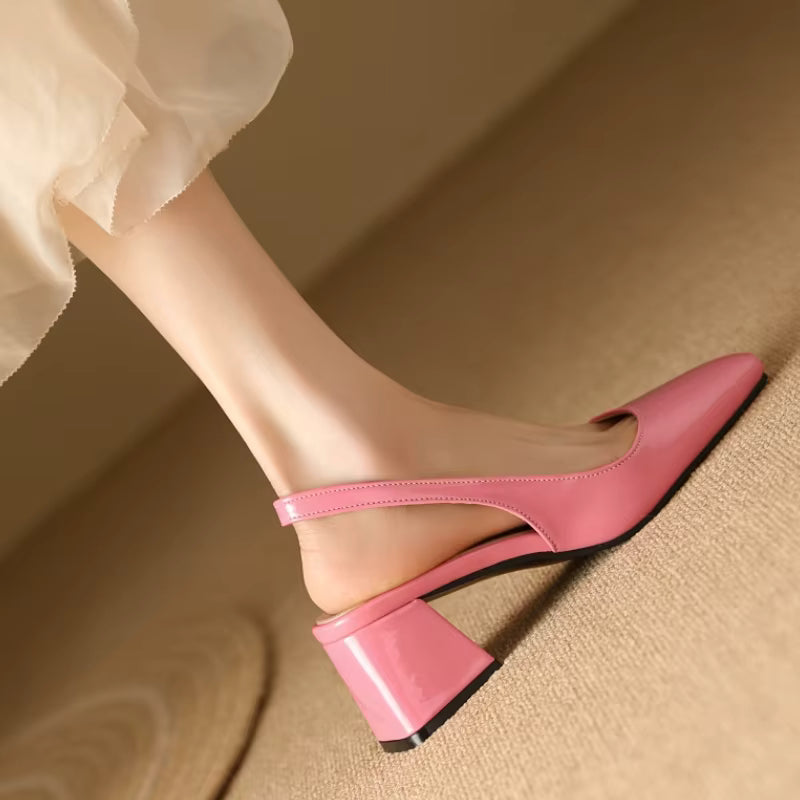 Isabella Leather Slingbacks