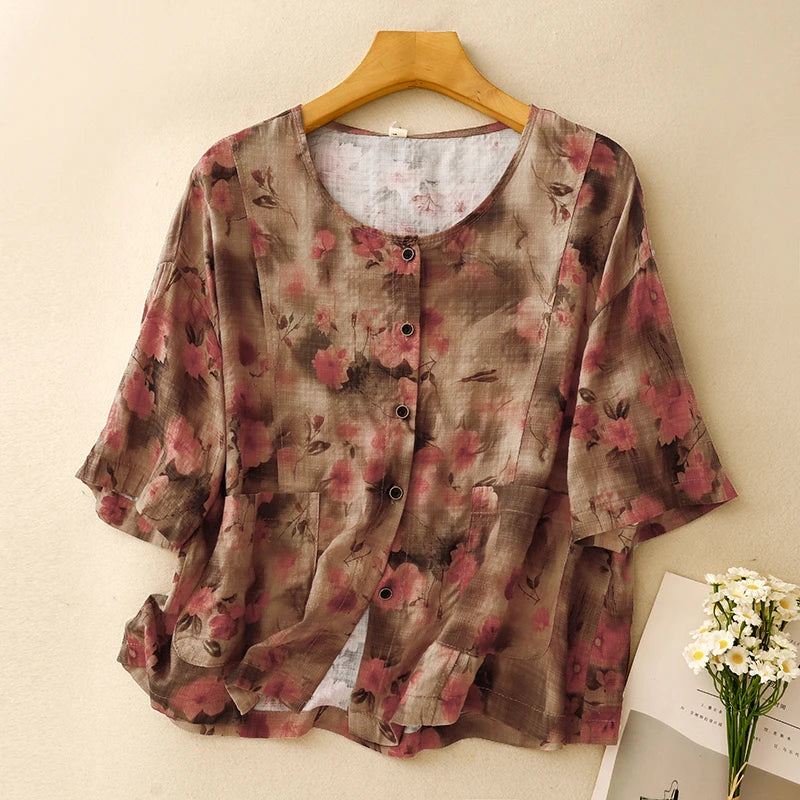 Florence Linen Blouse