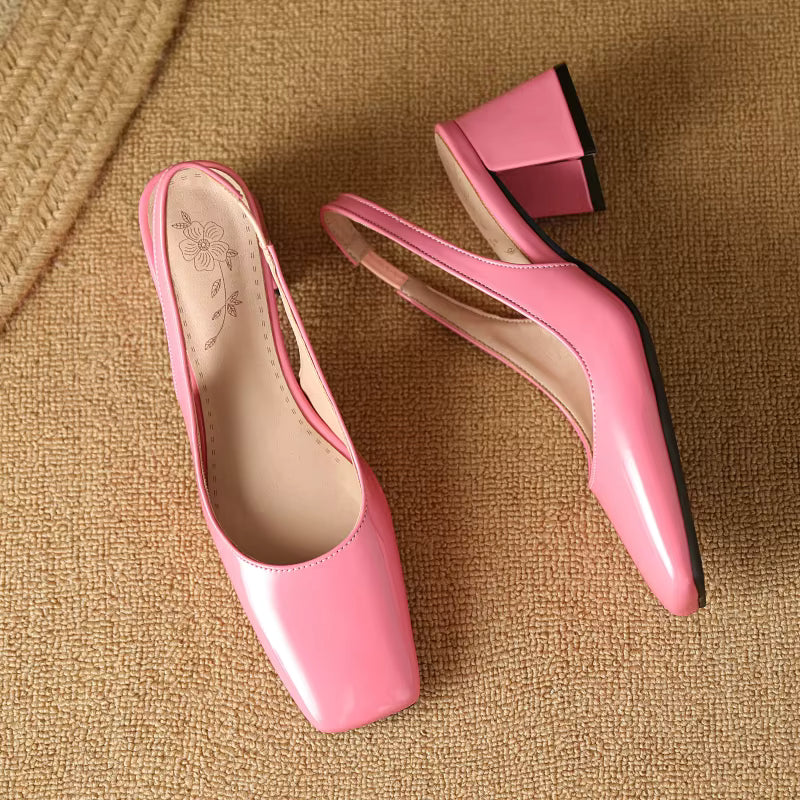 Isabella Leather Slingbacks