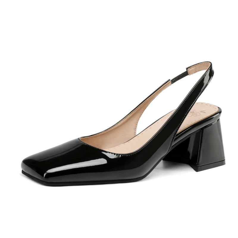 Isabella Leather Slingbacks