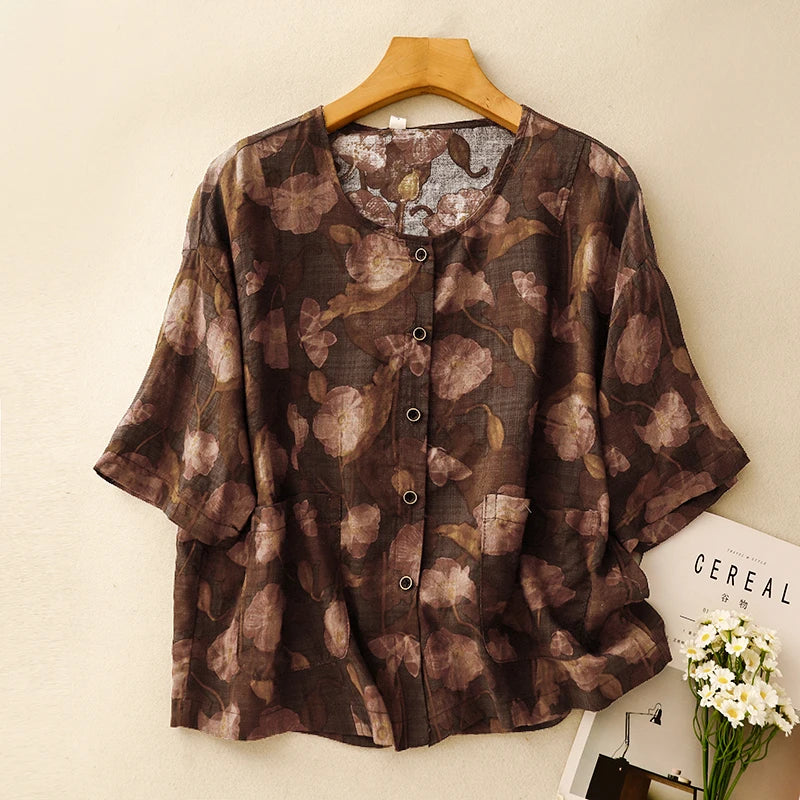 Florence Linen Blouse