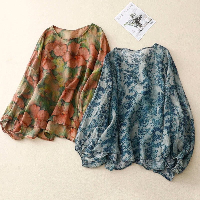Ameline Linen Blouse