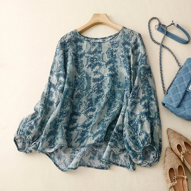 Ameline Linen Blouse
