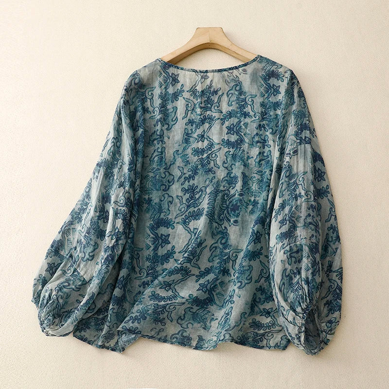 Ameline Linen Blouse