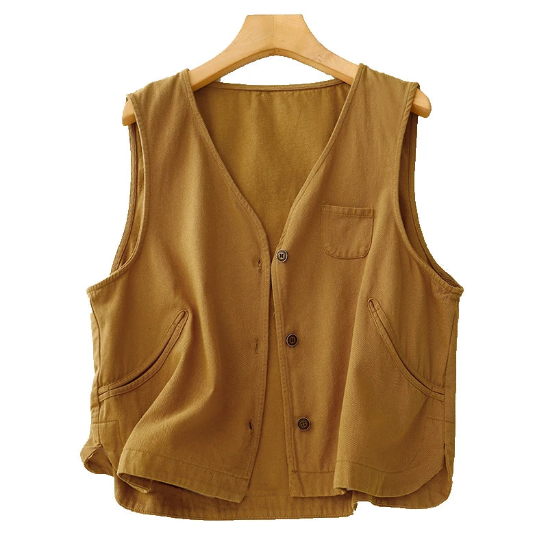 Isabelle Linen Vest