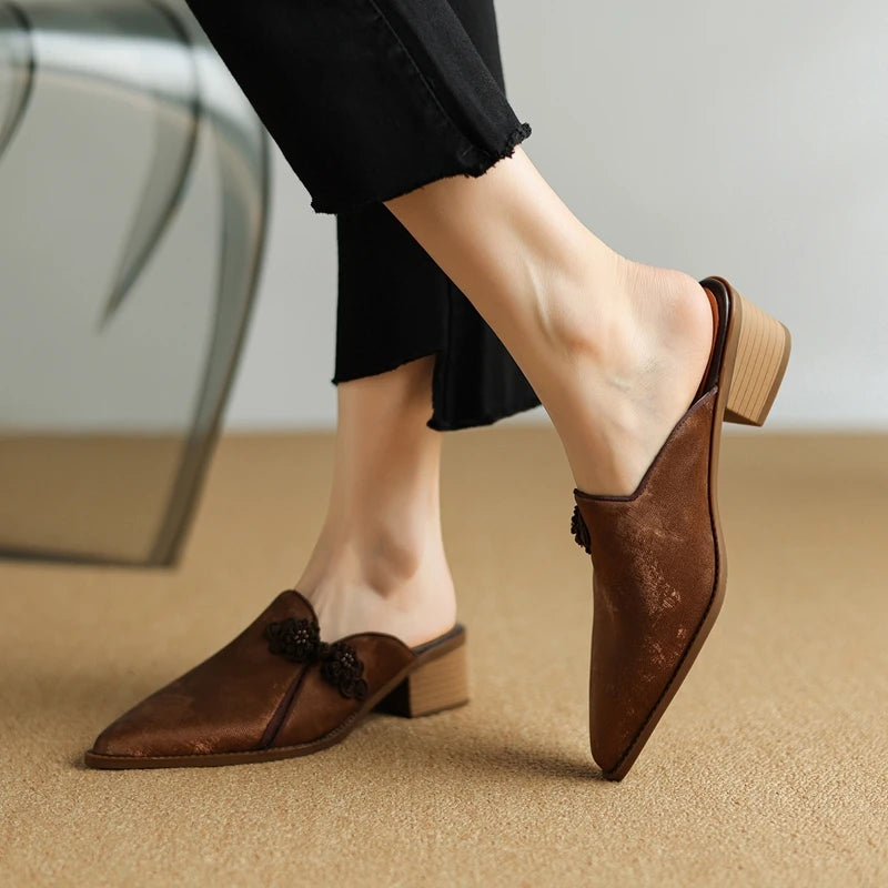 Giulietta Genuine Leather Mules