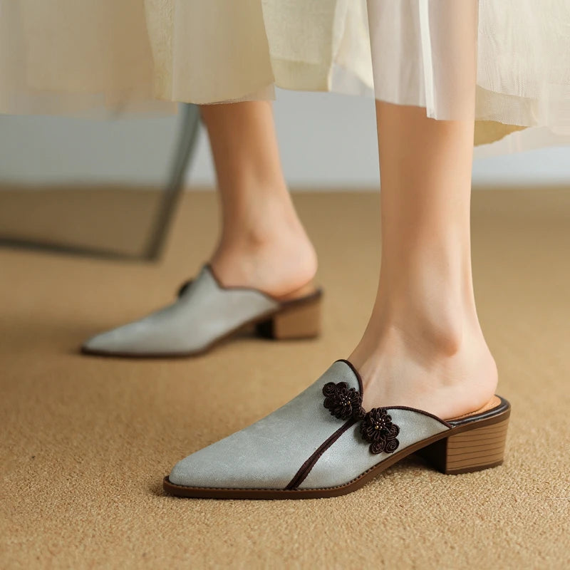 Giulietta Genuine Leather Mules
