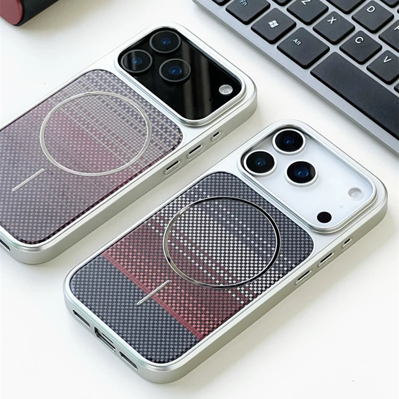 Gridline Carbon Fiber iPhone Case