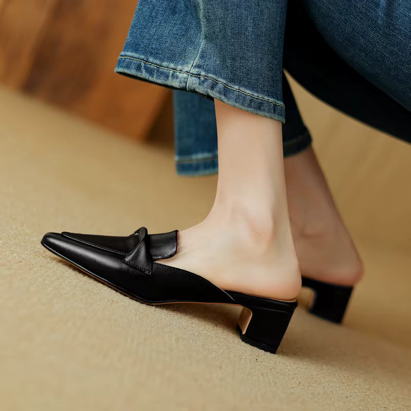 Venezia Genuine Leather Mules