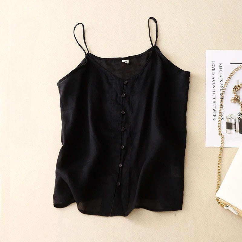 Coralie Linen Top