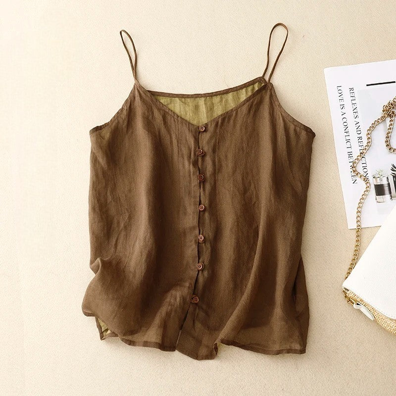 Coralie Linen Top