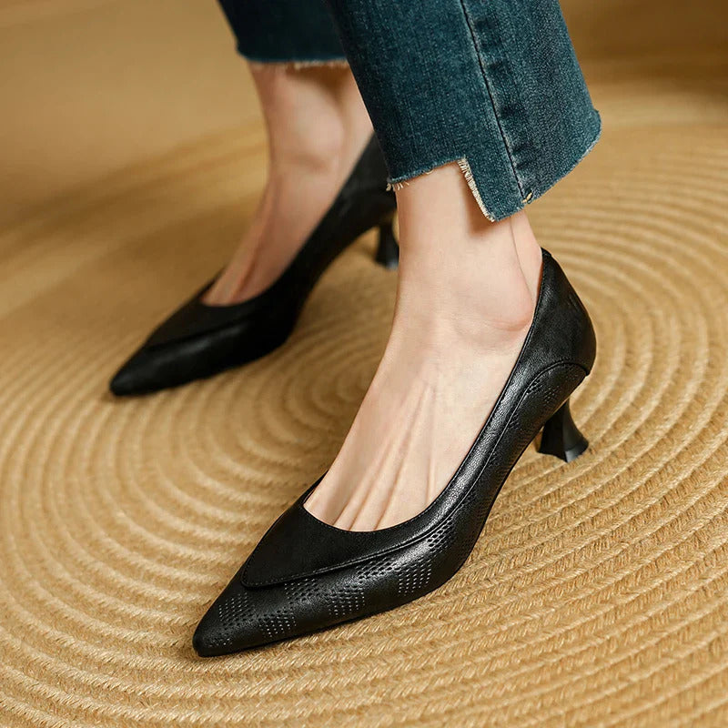 Amara Genuine Leather Heels